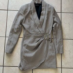 Zara Houndstooth Dress